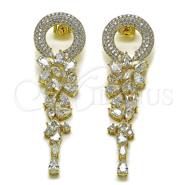Gold Filled Ring — Long Earring with White Cubic Zirconia Polished 02. — main product view — SKU 164293 | Oro Laminado anillo — Long Earring with blanco Cubic Zirconia pulido 02. — SKU 164293