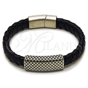 Stainless Steel Bracelet — Fancy Bracelet Polished 03. Thickness 9 Inches Length — main product view — SKU 164342 | Acero Inoxidable brazalete — elegante Bracelet pulido 03. Thickness 9 Inches Length — SKU 164342