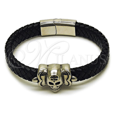 Stainless Steel Skull Bracelet 03.450.0004.09 for wholesale, main product view