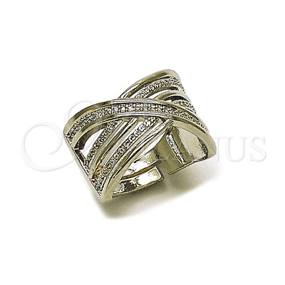 White Gold Filled Rhodium Gold-Filled Twist Ring 01.438.0008 for wholesale, main product view