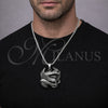 Stainless Steel Pendant Necklace, Eagle Design, Polished, Steel Finish, 04.451.0002.24 (03 MM Thickness, 24 Inches Length)