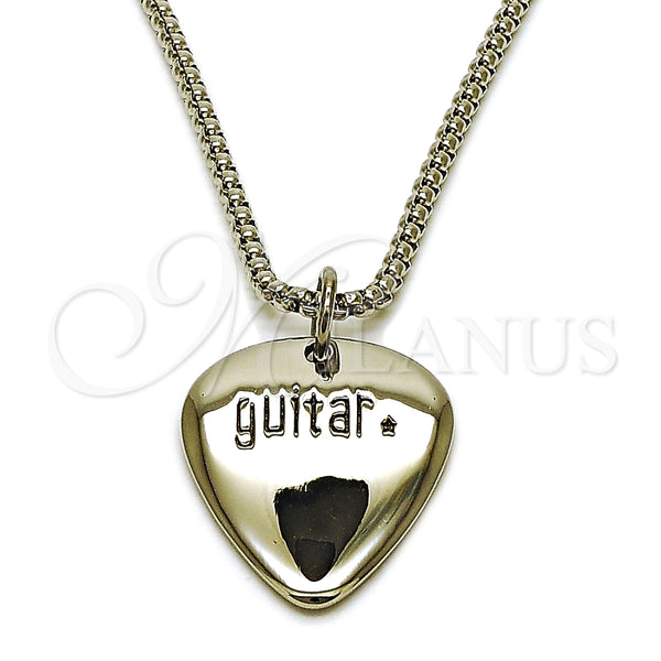 Stainless Steel Necklace — Pendant Necklace Heart Design Polished 04. 03 MM — main product view — SKU 164368 | Acero Inoxidable collar — Pendant Necklace corazón diseño pulido 04. 03 MM — SKU 164368