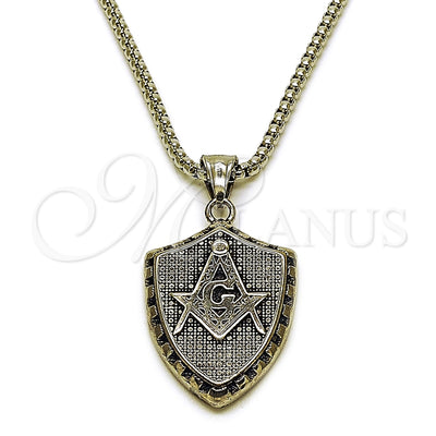 Stainless Steel Necklace 04.451.0005.24 for wholesale, main product view