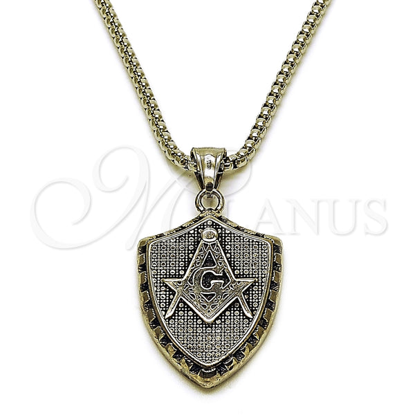 Stainless Steel Necklace — Pendant Necklace Polished 04. 03 MM Thickness 24 — main product view — SKU 164369 | Acero Inoxidable collar — Pendant Necklace pulido 04. 03 MM Thickness 24 — SKU 164369