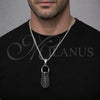 Stainless Steel Pendant Necklace, Shoes Design, Polished, Steel Finish, 04.451.0013.24 (03 MM Thickness, 24 Inches Length)