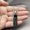 Stainless Steel Pendant Necklace, Shoes Design, Polished, Steel Finish, 04.451.0013.24 (03 MM Thickness, 24 Inches Length)