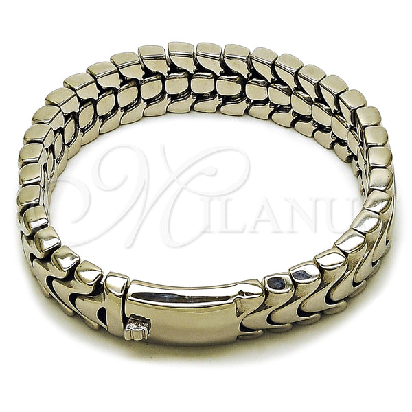 Stainless Steel Bracelet — Solid Bracelet Polished 03. Thickness 9 Inches Length — main product view — SKU 164379 | Acero Inoxidable brazalete — Solid Bracelet pulido 03. Thickness 9 Inches Length — SKU 164379