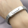 Stainless Steel Fancy Bracelet, Square Franco Design, Polished, Steel Finish, 03.222.0005.09 (Thickness, 9 Inches Length)