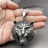 Stainless Steel Pendant Necklace, Polished, Steel Finish, 04.222.0001.24 (03 MM Thickness, 24 Inches Length)