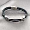 Stainless Steel Fancy Bracelet, Polished, Steel Finish, 03.219.0003.09 (10 MM Thickness, 9 Inches Length)