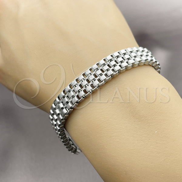 Stainless Steel Bracelet — Fancy Bracelet Diamond Cutting 03. Thickness 9 Inches — alternate product view — SKU 164449 | Acero Inoxidable brazalete — elegante Bracelet Diamond Cutting 03. Thickness 9 Inches — SKU 164449