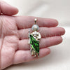 Oro Laminado Religious Pendant, Gold Filled Style San Judas Design, Polished, Tricolor, 05.210.0021.1