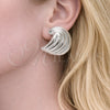Rhodium Gold Filled Stud Earring, Polished, Rhodium Finish, 02.455.0007