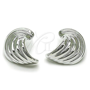 White Gold Filled Ring — Stud Earring Polished 02. — main product view — SKU 164494 | Oro Laminado Blanco anillo — Stud Earring pulido 02. — SKU 164494