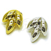 Rhodium Gold Filled Stud Earring, Leaf Design, Polished, Rhodium Finish, 02.455.0018