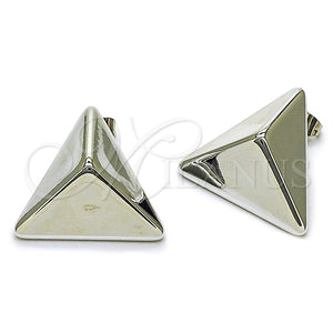White Gold Filled Ring — Stud Earring Polished 02. — main product view — SKU 164516 | Oro Laminado Blanco anillo — Stud Earring pulido 02. — SKU 164516