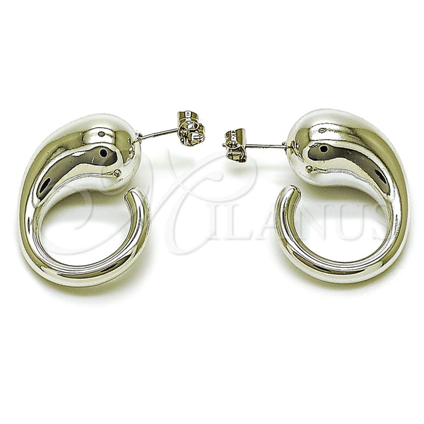 White Gold Filled Ring — Stud Earring Teardrop Design Polished 02. — main product view — SKU 164518 | Oro Laminado Blanco anillo — Stud Earring Teardrop diseño pulido 02. — SKU 164518