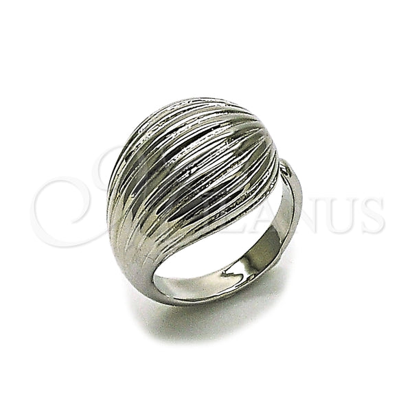 White Gold Filled Ring — Elegant Ring Teardrop Design Diamond Cutting 01. One — main product view — SKU 164529 | Oro Laminado Blanco anillo — Elegant Ring Teardrop diseño Diamond Cutting 01. One — SKU 164529