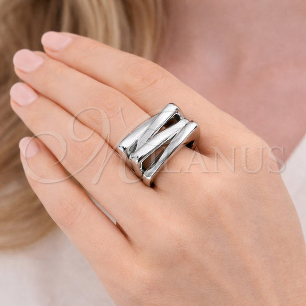 White Gold Filled Ring — Elegant Ring Polished 01. One size fits all — alternate product view — SKU 164532 | Oro Laminado Blanco anillo — Elegant Ring pulido 01. One size fits all — SKU 164532