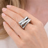 Rhodium Gold Filled Elegant Ring, Polished, Rhodium Finish, 01.213.0084 (One size fits all)