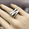 Rhodium Gold Filled Elegant Ring, Polished, Rhodium Finish, 01.213.0084 (One size fits all)