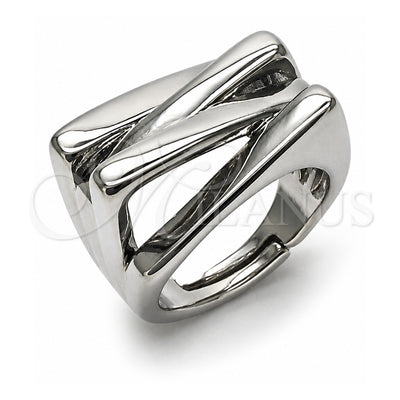White Gold Filled Elegant Ring, Polished, Rhodium Finish, 01.213.0084 (One size fits all)
