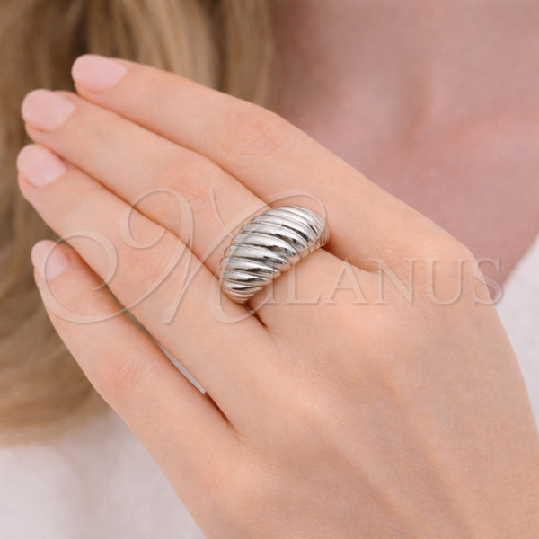 White Gold Filled Ring — Elegant Ring Twist Design Polished 01. One size — alternate product view — SKU 164533 | Oro Laminado Blanco anillo — Elegant Ring Twist diseño pulido 01. One size — SKU 164533