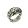 Rhodium Gold Filled Elegant Ring, Twist Design, Polished, Rhodium Finish, 01.213.0046.1 (One size fits all)