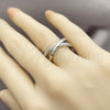 Rhodium Gold Filled Multi Stone Ring, with White Cubic Zirconia and White Micro Pave, Polished, Rhodium Finish, 01.213.0086 (One size fits all)