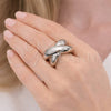 Rhodium Gold Filled Elegant Ring, Polished, Rhodium Finish, 01.213.0043.1 (One size fits all)