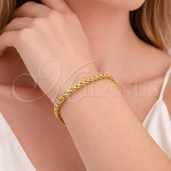 Gold Filled Bracelet — Basic Bracelet Bismark Design Polished 03. 05 MM — alternate product view — SKU 164539 | Oro Laminado brazalete — básico Bracelet Bismark diseño pulido 03. 05 MM — SKU 164539