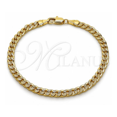 Gold Filled Gold-Filled Concave Cuban Bracelet 04.213.0344.07 for wholesale, main product view