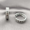 Rhodium Gold Filled Huggie Hoop, Polished, Rhodium Finish, 02.213.0571.1.25