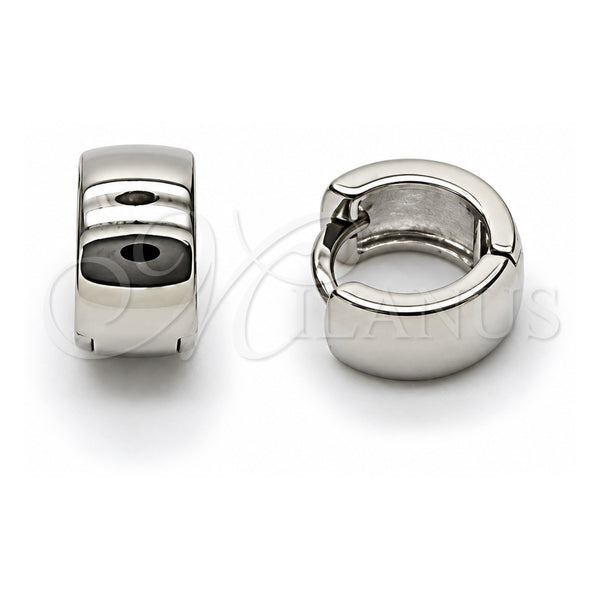 White Gold Filled Huggie Hoop, Polished, Rhodium Finish, 02.213.0584.1.10