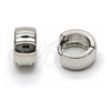 White Gold Filled Huggie Hoop, Polished, Rhodium Finish, 02.213.0584.1.10