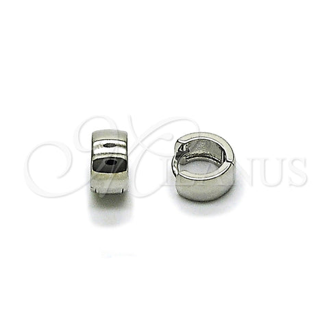 Rhodium Gold Filled Huggie Hoop, Polished, Rhodium Finish, 02.213.0584.1.10