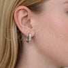 Rhodium Gold Filled Huggie Hoop, Polished, Rhodium Finish, 02.213.0897.1.12