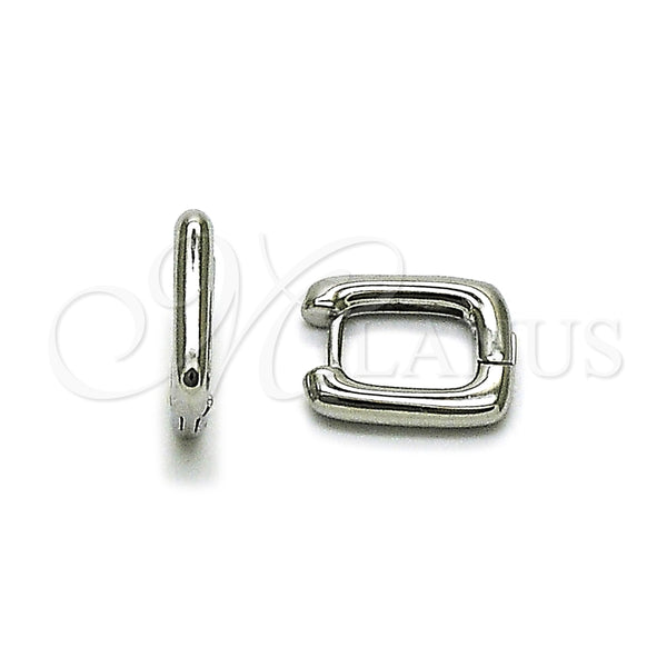 Rhodium Gold Filled Huggie Hoop, Polished, Rhodium Finish, 02.213.0897.1.12