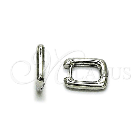 Rhodium Gold Filled Huggie Hoop, Polished, Rhodium Finish, 02.213.0897.1.12