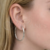Rhodium Gold Filled Huggie Hoop, Polished, Rhodium Finish, 02.213.0583.1.30