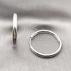 Rhodium Gold Filled Huggie Hoop, Polished, Rhodium Finish, 02.213.0583.1.30