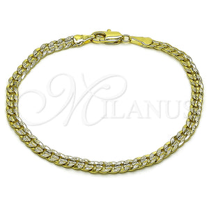 Gold Filled Bracelet — Basic Bracelet Concave Cuban Design Polished 04. 04 — main product view — SKU 164570 | Oro Laminado brazalete — básico Bracelet Concave Cuban diseño pulido 04. 04 — SKU 164570