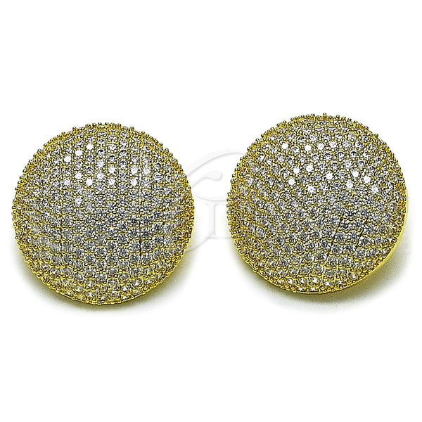 Gold Filled Ring — Stud Earring with White Cubic Zirconia Polished 02. — main product view — SKU 164594 | Oro Laminado anillo — Stud Earring with blanco Cubic Zirconia pulido 02. — SKU 164594