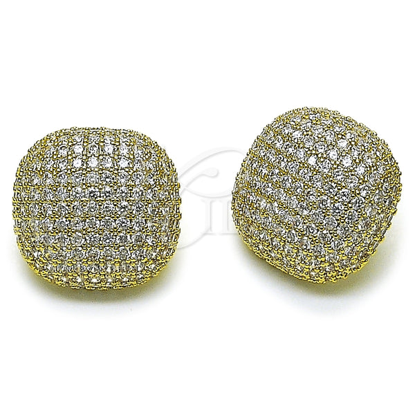 Gold Filled Ring — Stud Earring with White Cubic Zirconia Polished 02. — main product view — SKU 164595 | Oro Laminado anillo — Stud Earring with blanco Cubic Zirconia pulido 02. — SKU 164595