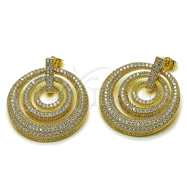 Gold Filled Ring — Stud Earring with White Cubic Zirconia Polished 02. — main product view — SKU 164607 | Oro Laminado anillo — Stud Earring with blanco Cubic Zirconia pulido 02. — SKU 164607