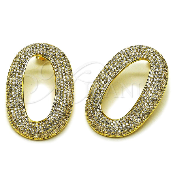 Gold Filled Ring — Stud Earring with White Cubic Zirconia Polished 02. — main product view — SKU 164612 | Oro Laminado anillo — Stud Earring with blanco Cubic Zirconia pulido 02. — SKU 164612