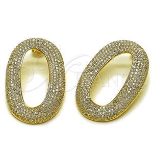 Gold Filled Ring — Stud Earring with White Cubic Zirconia Polished 02. — main product view — SKU 164612 | Oro Laminado anillo — Stud Earring with blanco Cubic Zirconia pulido 02. — SKU 164612