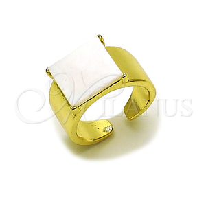 Gold Filled Ring — Multi Stone Ring with Ivory Mother of Pearl — main product view — SKU 164632 | Oro Laminado anillo — Multi Stone Ring with Ivory Mother of Pearl — SKU 164632