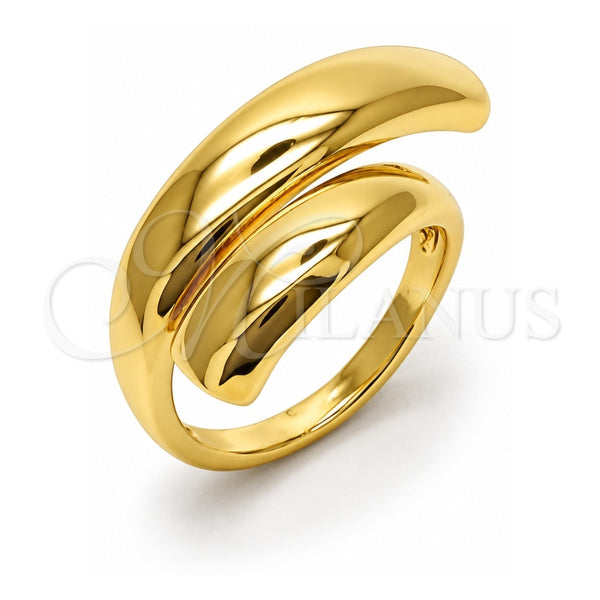 Oro Laminado Elegant Ring, Gold Filled Style Polished, Golden Finish, 01.318.0001 (One size fits all)