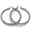 Rhodium Gold Filled Large Hoop, Diamond Cutting Finish, Rhodium Finish, 02.170.0228.1.60